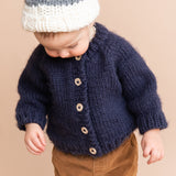 Classic Cardigan - Navy - HoneyBug 