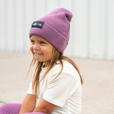 BAMBOO CUFF BEANIE- Plum