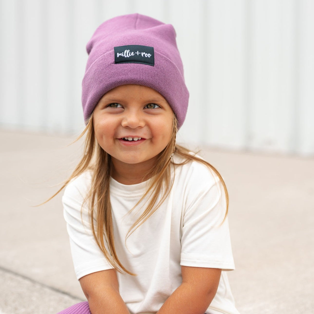 BAMBOO CUFF BEANIE- Plum