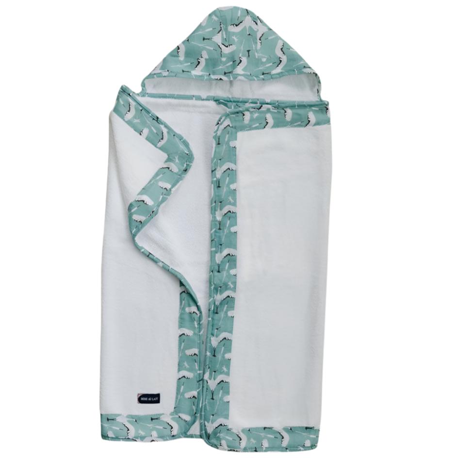 Crane Baby Hooded Towel - HoneyBug 