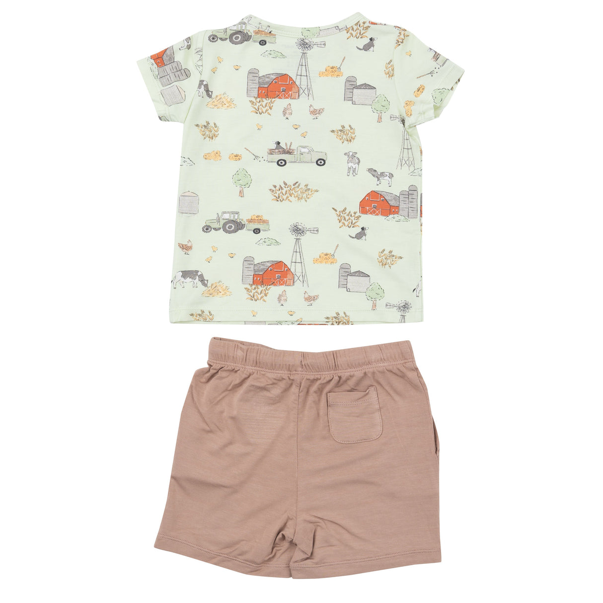 Crew Neck Tee & Short Set - Hay Farmer