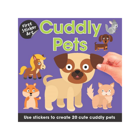 Cuddly Pets! First Sticker Art Book - HoneyBug 