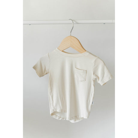 Pocket Tee Curved-Hem - Cream - HoneyBug 