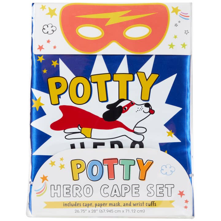 Potty Hero Cape & Diy Cuffs/Mask - HoneyBug 