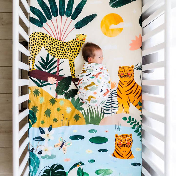 In The Jungle Bamboo Swaddle - HoneyBug 