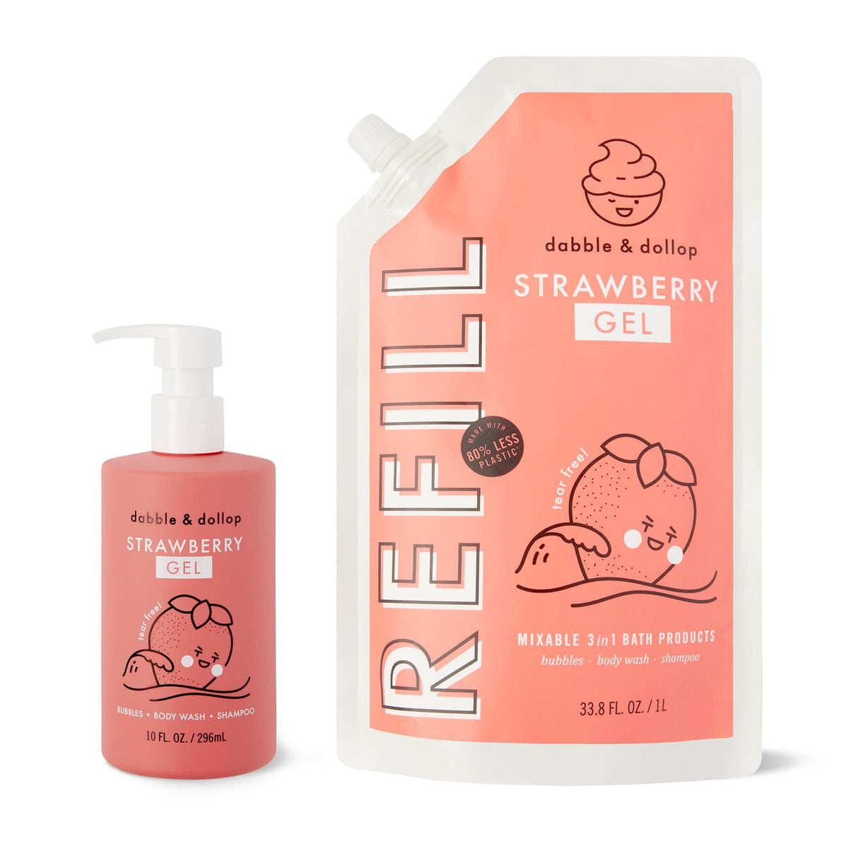 Tear-Free Strawberry Shampoo & Body Wash - HoneyBug 