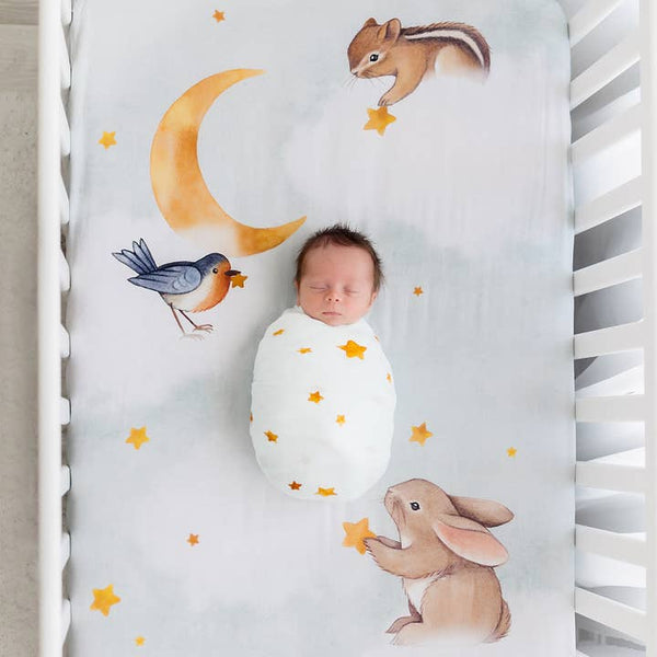 Goodnight Wonderland Bamboo Swaddle - HoneyBug 