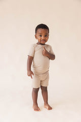 Desert Lark - CloudBlend™ Short Sleeve Pajamas Set - HoneyBug 