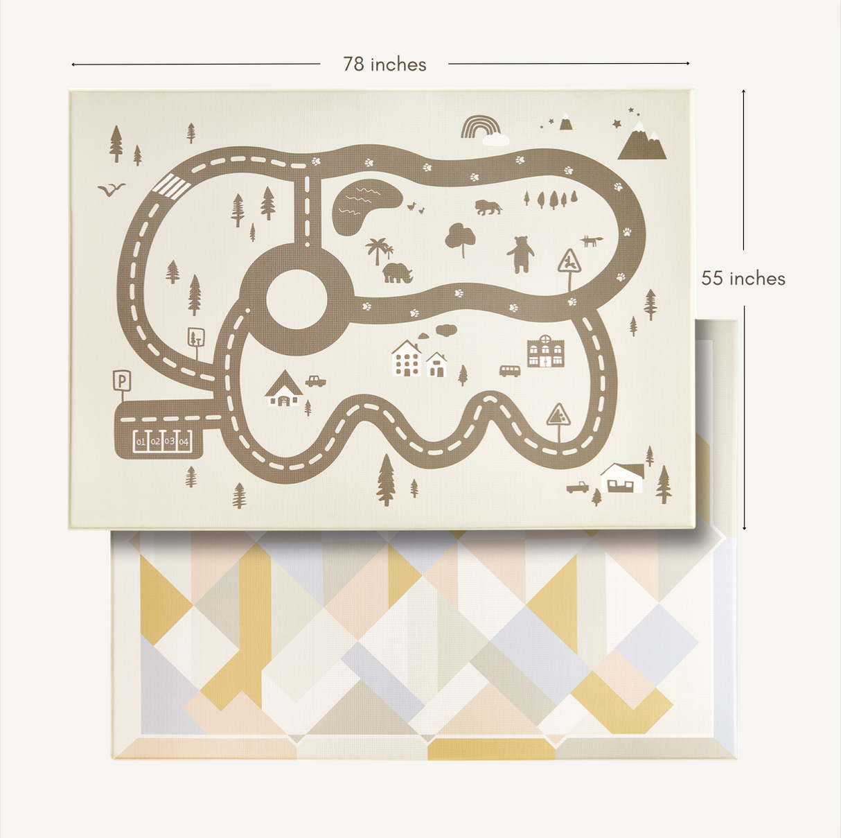 Tiny Land® Baby Playmat Urban Zoo Adventure - HoneyBug 