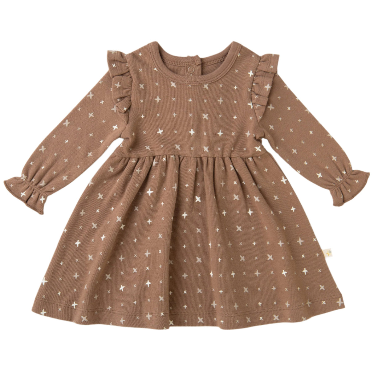 Organic Girls Ruffle Dress - Sparkle