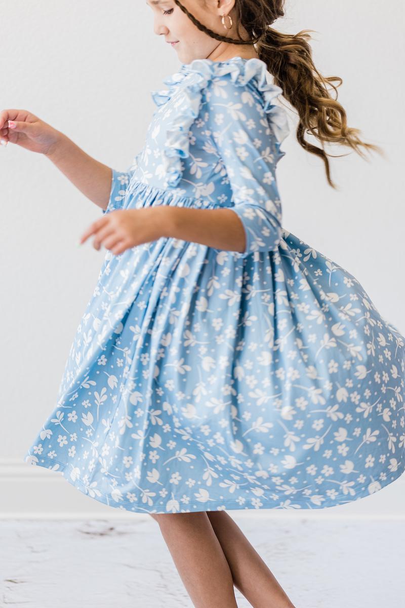 Bluebell 3/4 Ruffle Twirl Dress