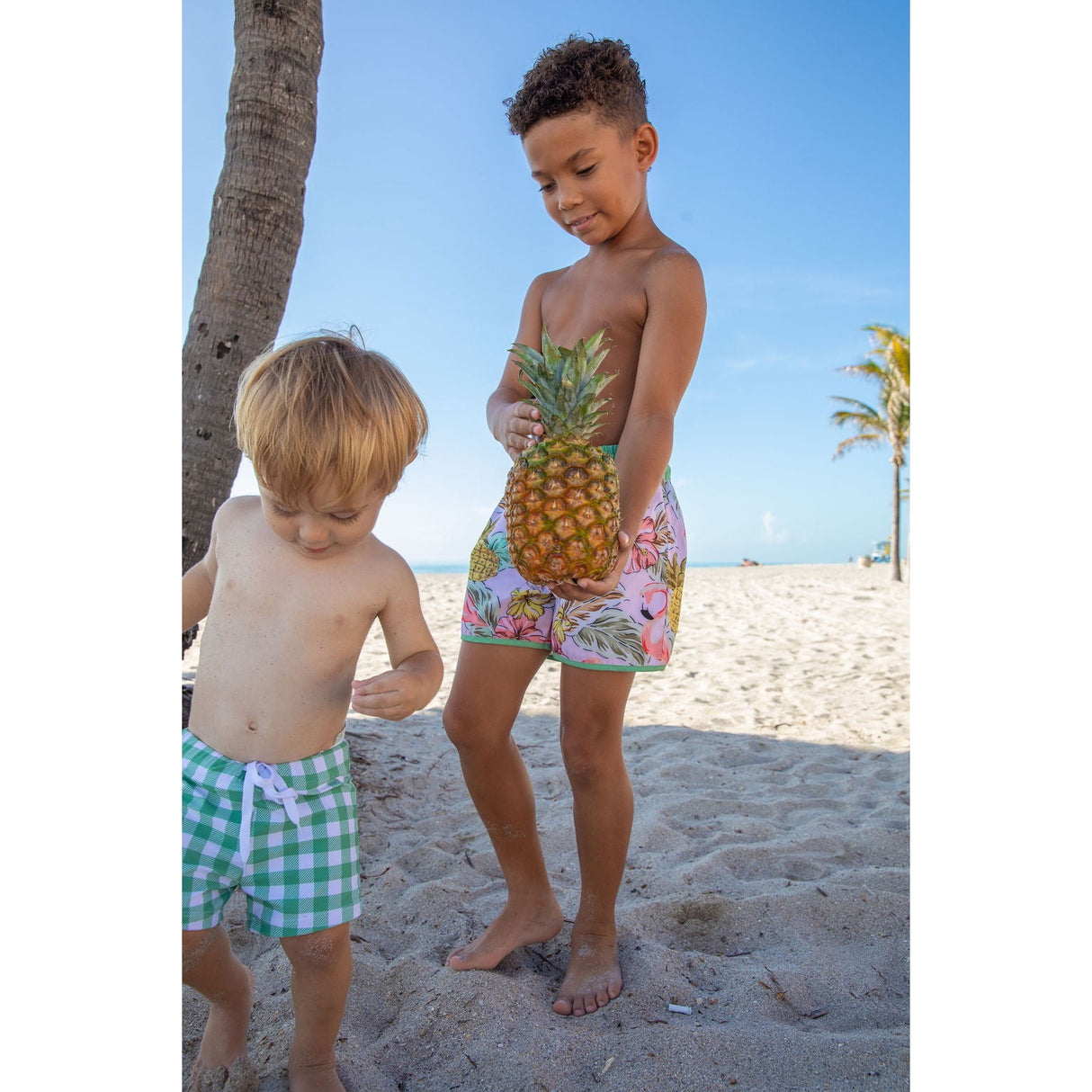 Sea Oak Swim Trunks - HoneyBug 