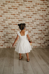 White Eyelet Dress