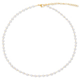 Sheena Dainty Pearl Choker Necklace - HoneyBug 