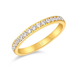Velia Dainty Eternity Band Ring - HoneyBug 