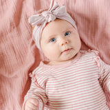 Cotton Muslin Swaddle Blanket - Dusty Rose