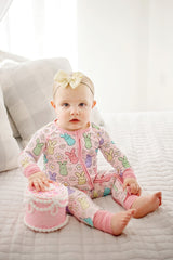 Bunnies | Bamboo Convertible Zippy Romper - HoneyBug 