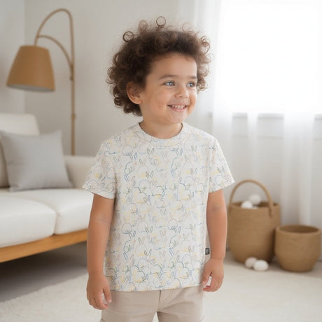 Boxy Toddler Tee | bunnies - HoneyBug 