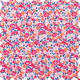 Baby Romper with Smocked Neck | Red and Blue Floral - HoneyBug 