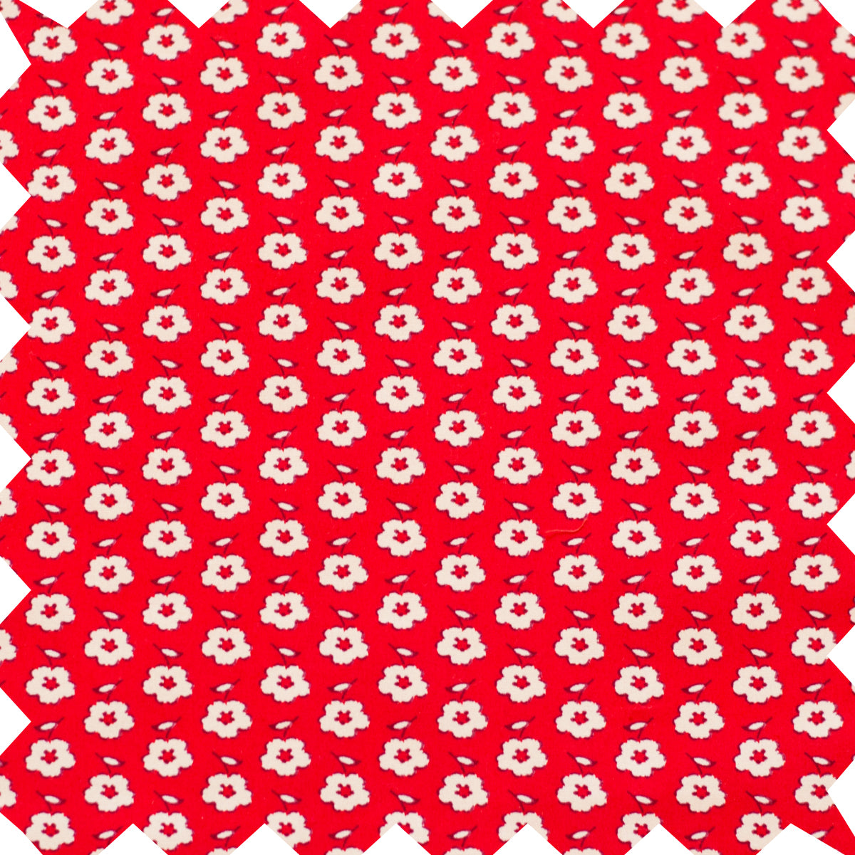 Toddler Amy Dress with Lace Trim | Flowers in Brilliant Red - HoneyBug 