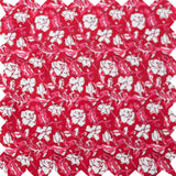 Girls' Smocked Long Sleeves Dress | Red and White Floral - HoneyBug 