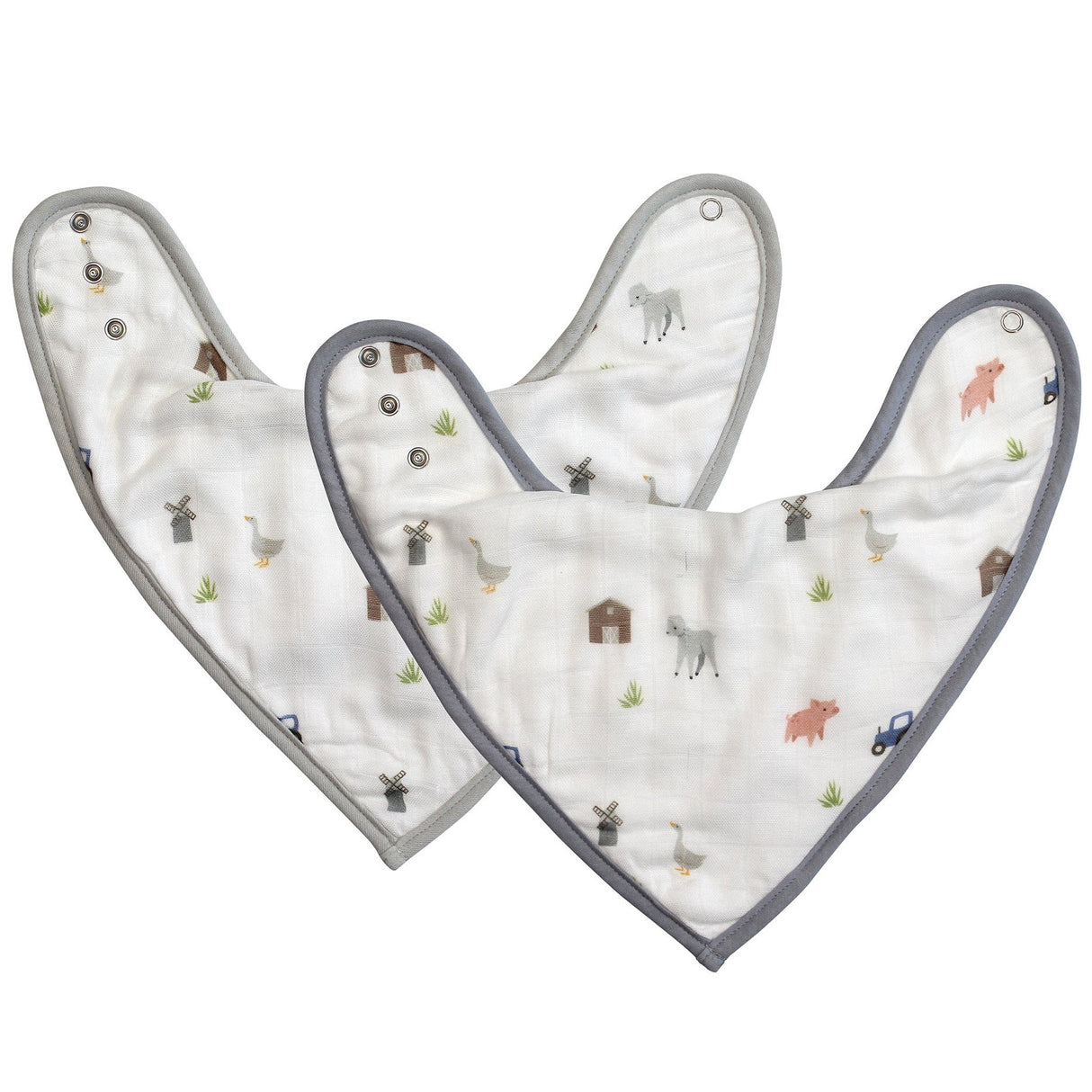 Farm Animals Bib Set - HoneyBug 