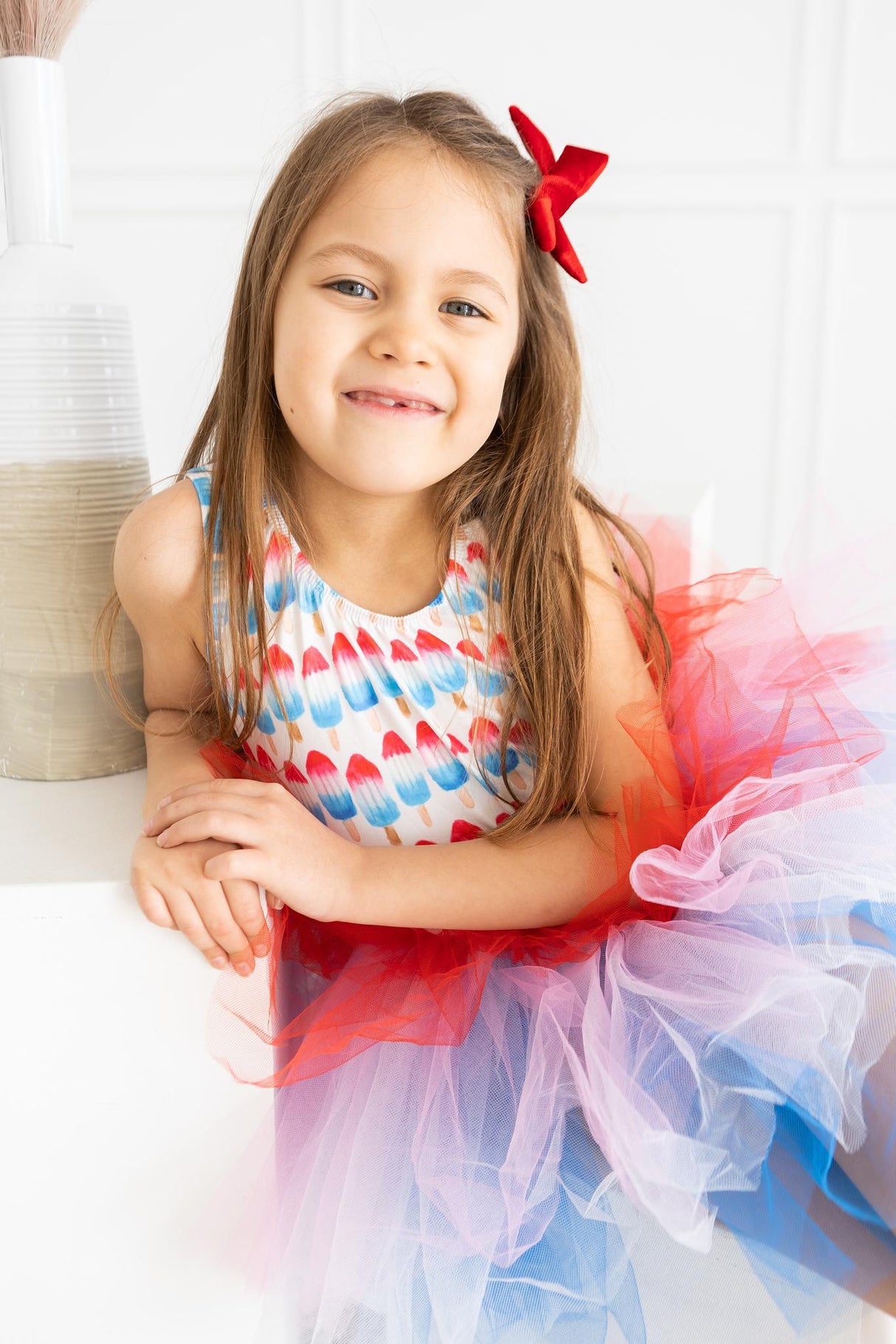 Red, White & Cute Tank Tutu Leotard