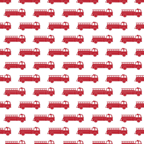 Henry Boys' Pima Cotton Shortall - Fire Truck Red - HoneyBug 