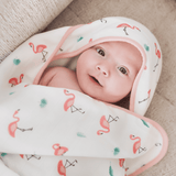 Flamingo Hooded Towel Set - HoneyBug 