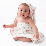 Flamingo Hooded Towel Set - HoneyBug 