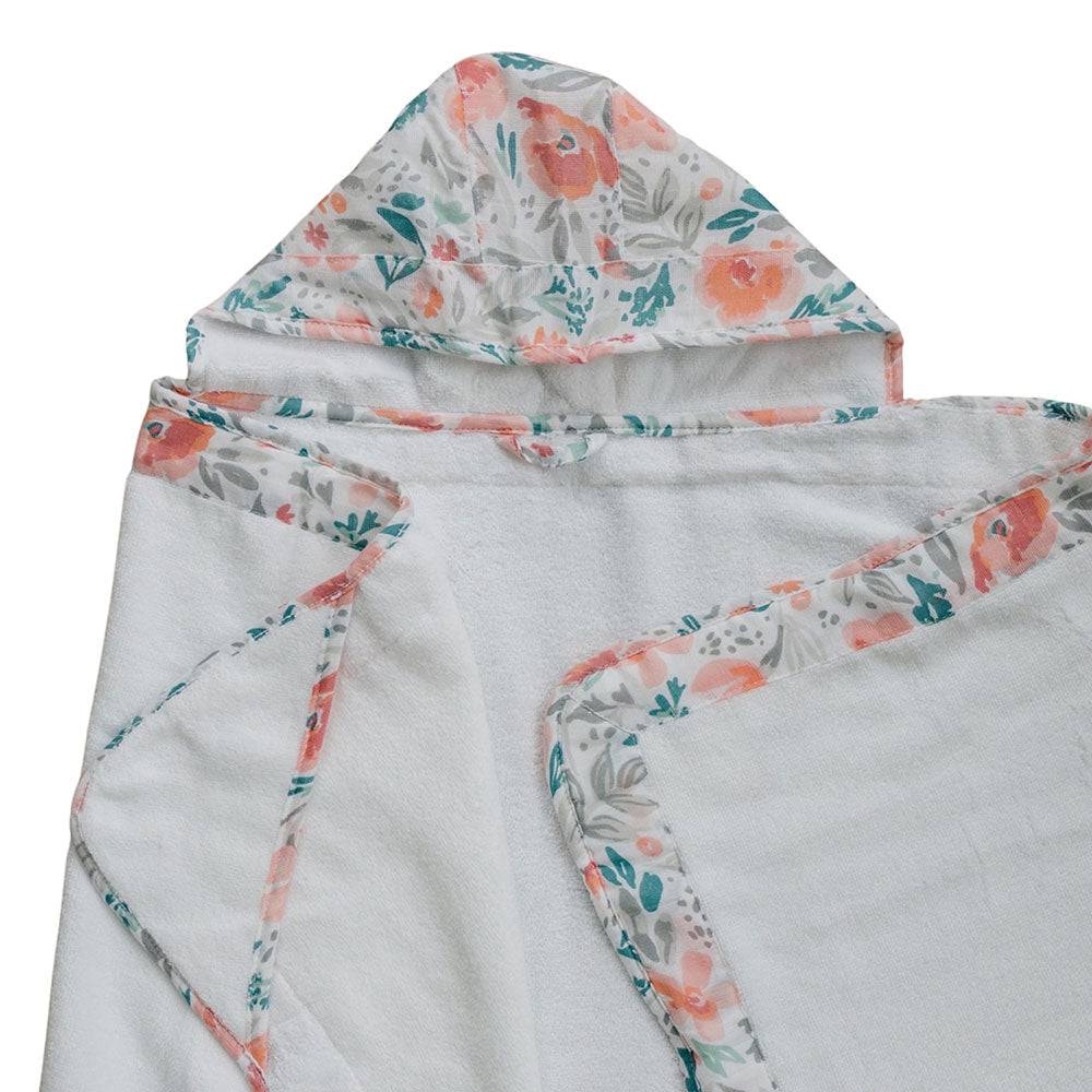 Floret Toddler Hooded Towel - HoneyBug 