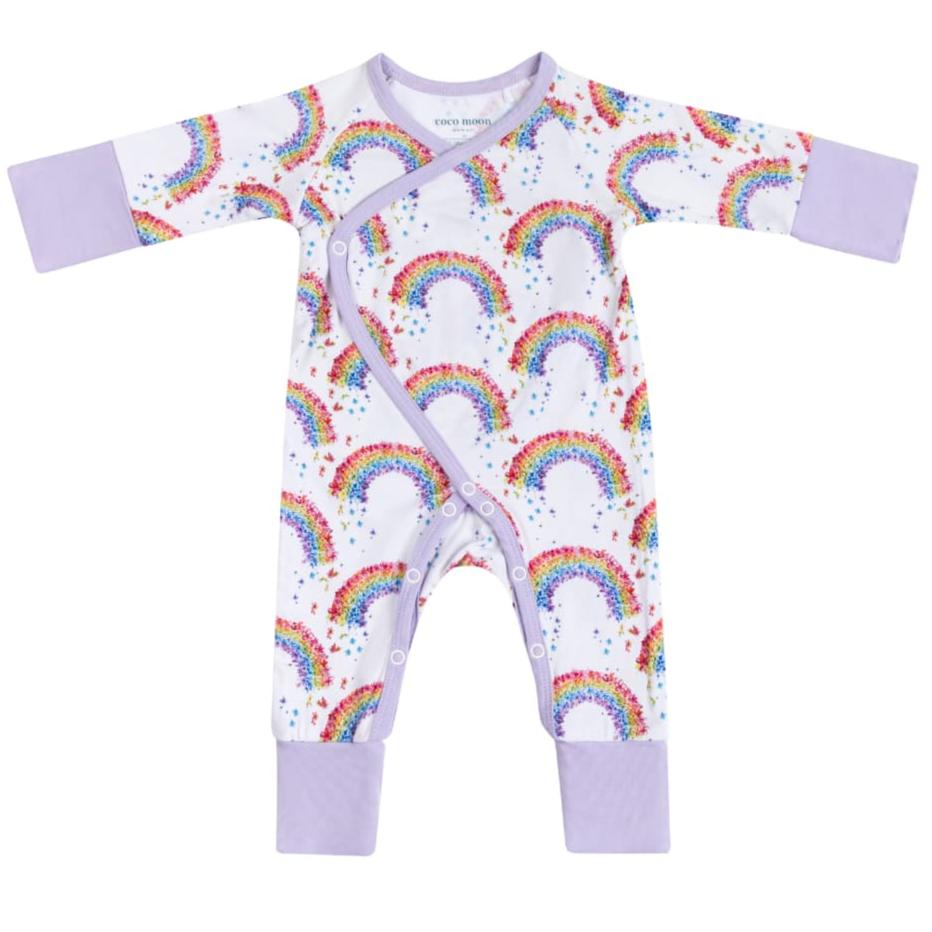 Flower Shower Bamboo Newborn Coverall