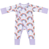 Flower Shower Bamboo Newborn Coverall