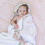 Flutterby Baby Hooded Towel - HoneyBug 