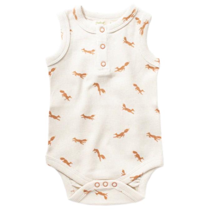 Fox Waffle Tank Bodysuit