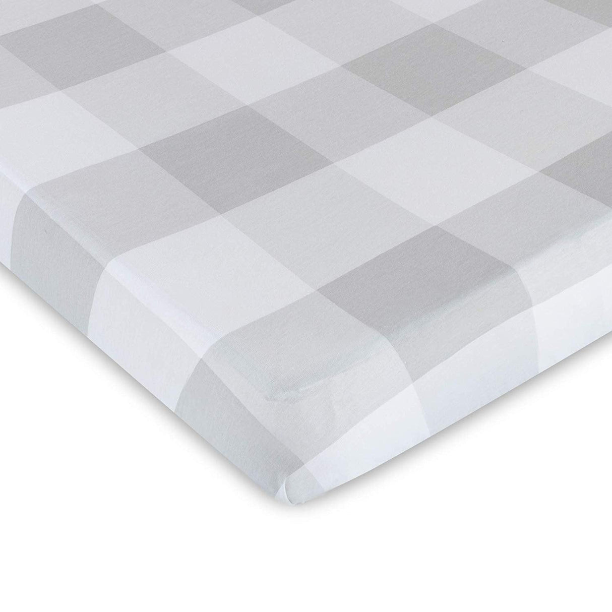 Crib Sheet - Grey Gingham