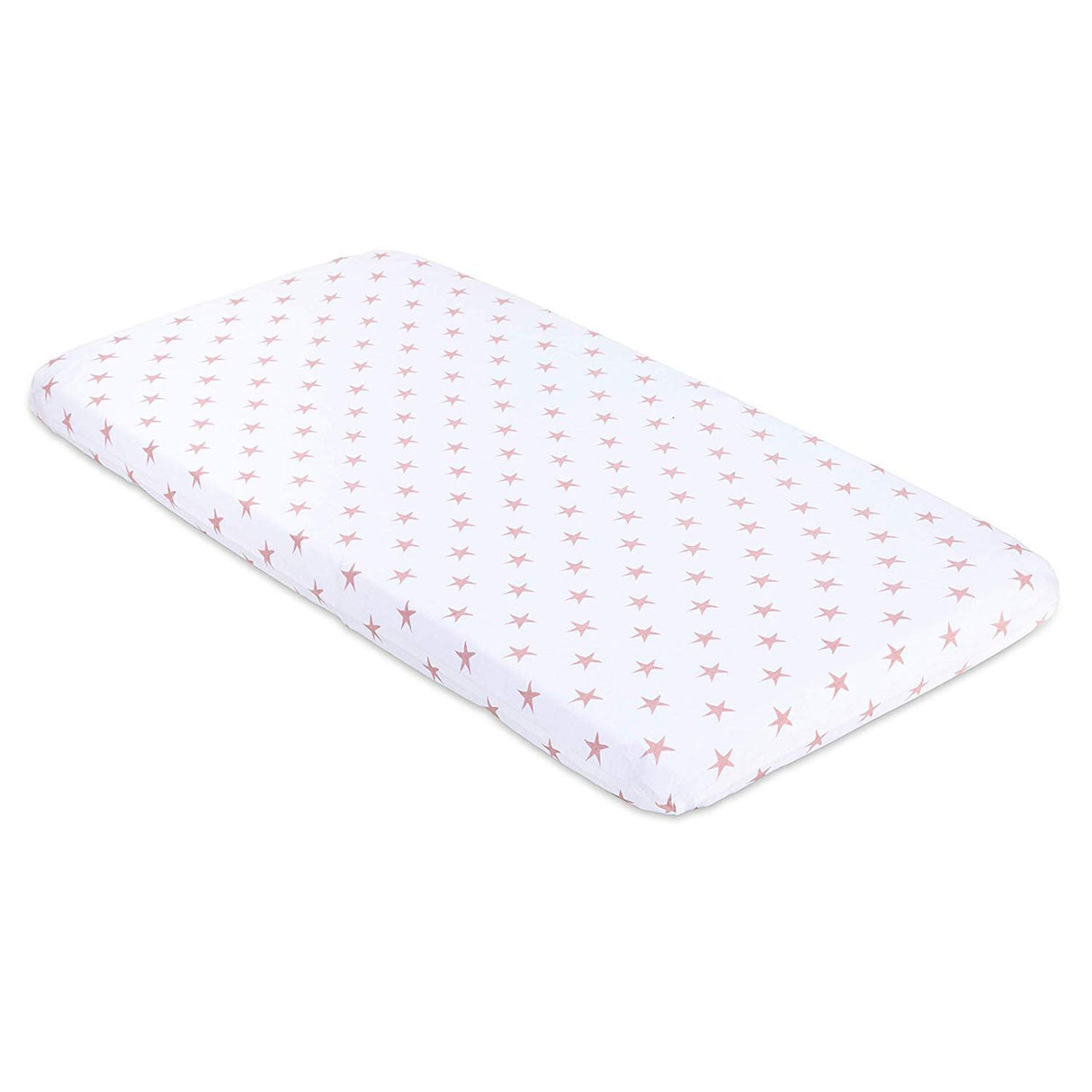 Bassinet Sheet Set - Mauve Pink Stars - HoneyBug 