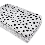 Changing Pad Cover | Cradle Sheet Set - Black & White Abstract - HoneyBug 