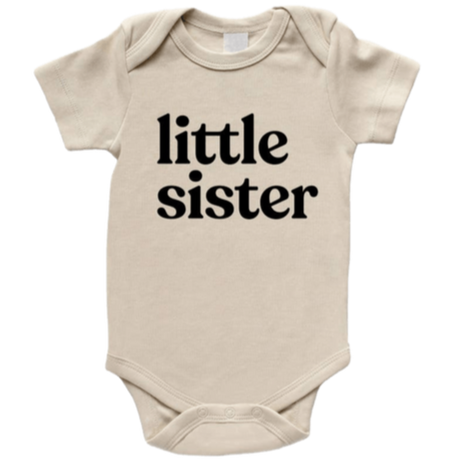 Little Sister Organic Baby Bodysuit - HoneyBug 