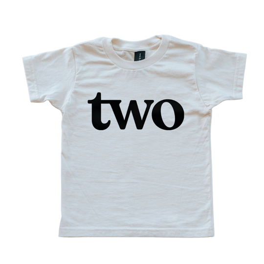 Two Modern Birthday Shirt Organic Kids Tee - HoneyBug 