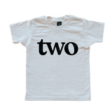 Two Modern Birthday Shirt Organic Kids Tee - HoneyBug 