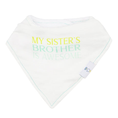 Brother and Arrows 2 Pack Muslin & Terry Cloth Bib Set - HoneyBug 