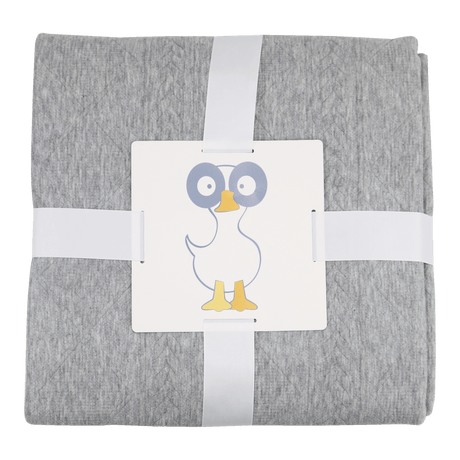 Mommy & Me Knit Blanket Set - Gray