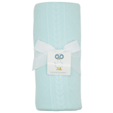 Mommy & Me Knit Blanket Set - Mint