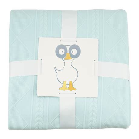 Mommy & Me Knit Blanket Set - Mint