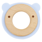 Blue Bear Animal Teether Wooden + Silicone