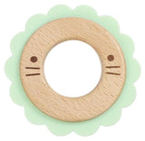 Lion Mint  Animal Teether Wooden + Silicone