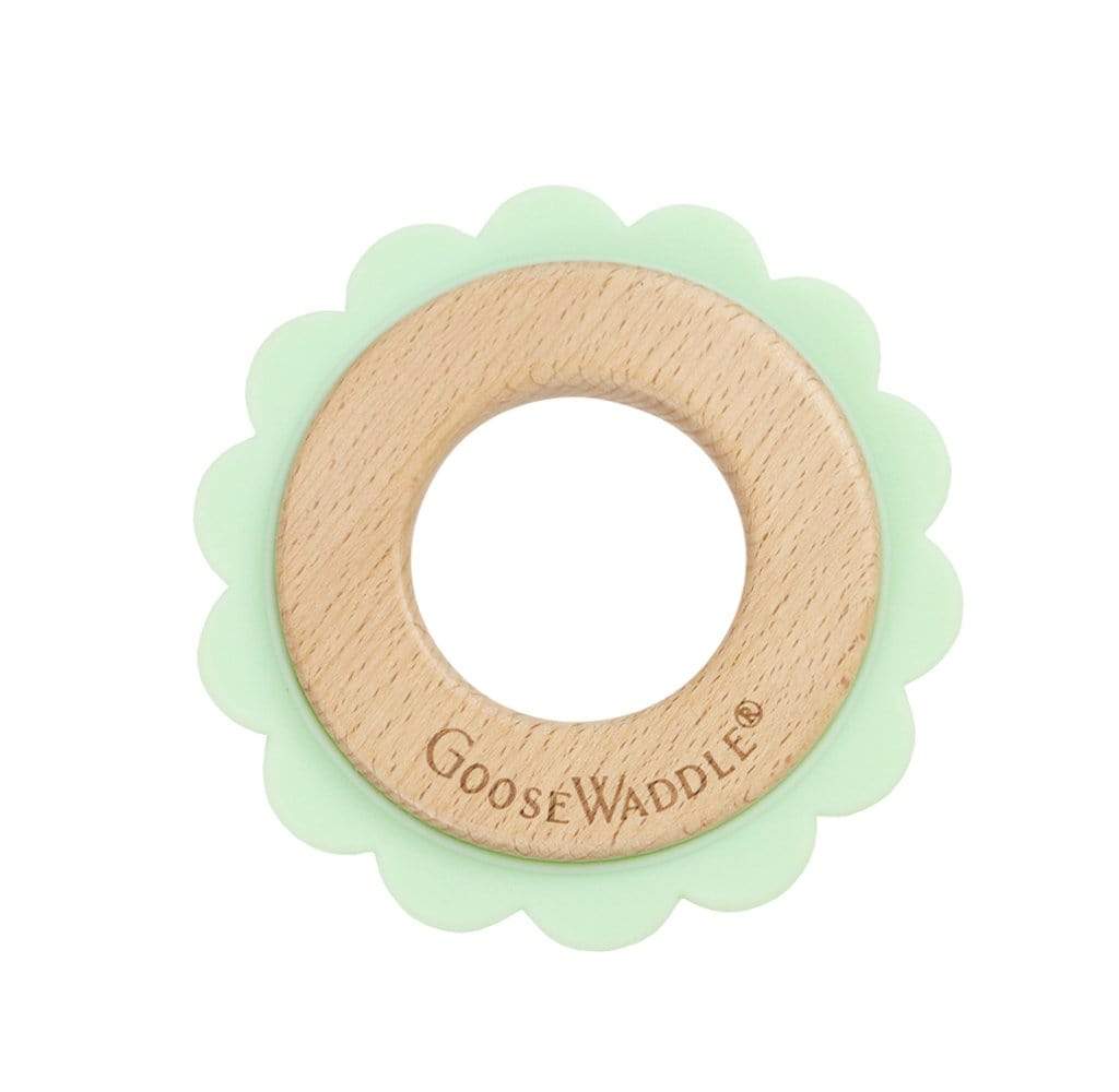 Lion Mint  Animal Teether Wooden + Silicone