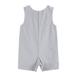 Gray Gingham Golf Shortalls
