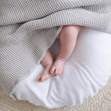 Grey Waffle Baby Blanket